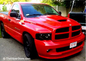 Dodge RAM SRT10 (2004-2005) Head & Fog light Lens vinyl Overlays 4-PC Set