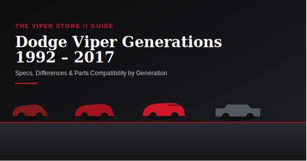 Dodge Viper Generations