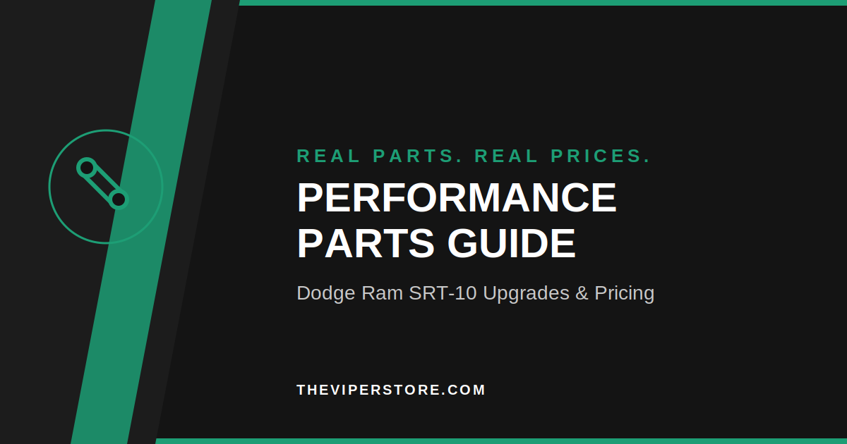 Dodge Ram SRT-10 performance parts and upgrades