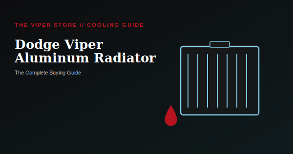 dodge viper aluminum radiator